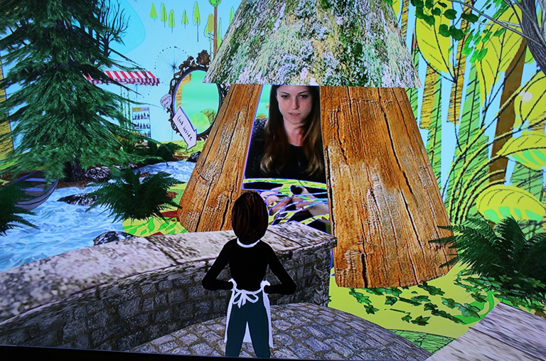 Mirror on the screen 